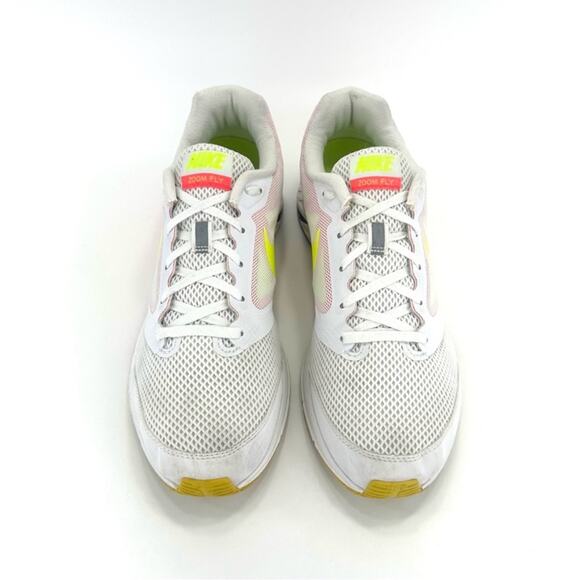 Nike Zoom Fly Dynamic Support Women Running Sneakers Size 10 White Pink Yellow - Picture 4 of 16